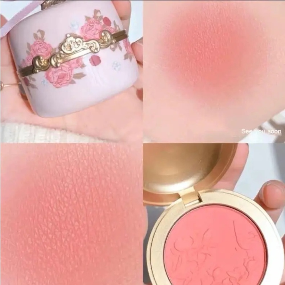 Flower Knows Embossed Matte Blush